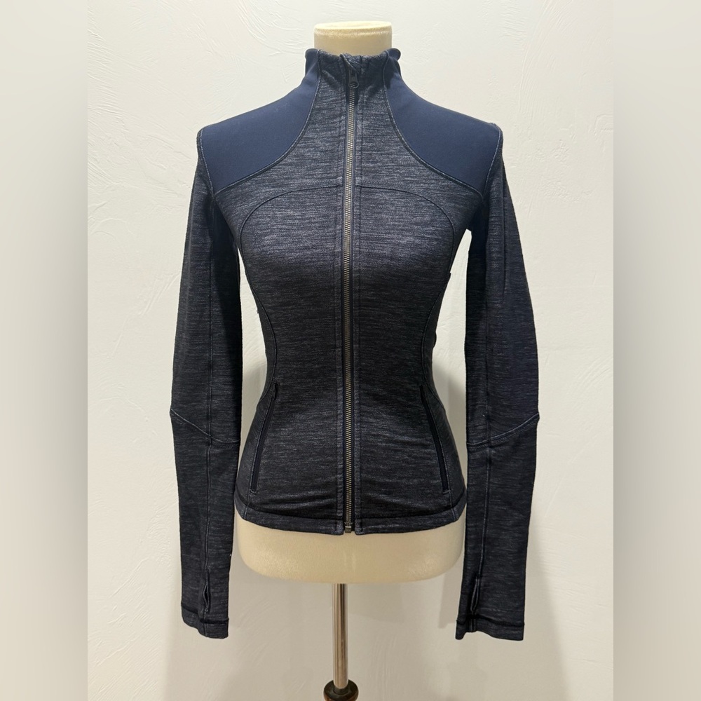 Lululemon Inkwell Slub Denim Zip-Up Forme Jacket